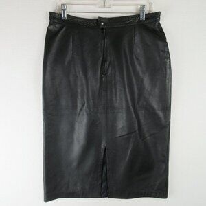 Vintage Midi Pencil Skirt Size 42 Pockets Mob Wife